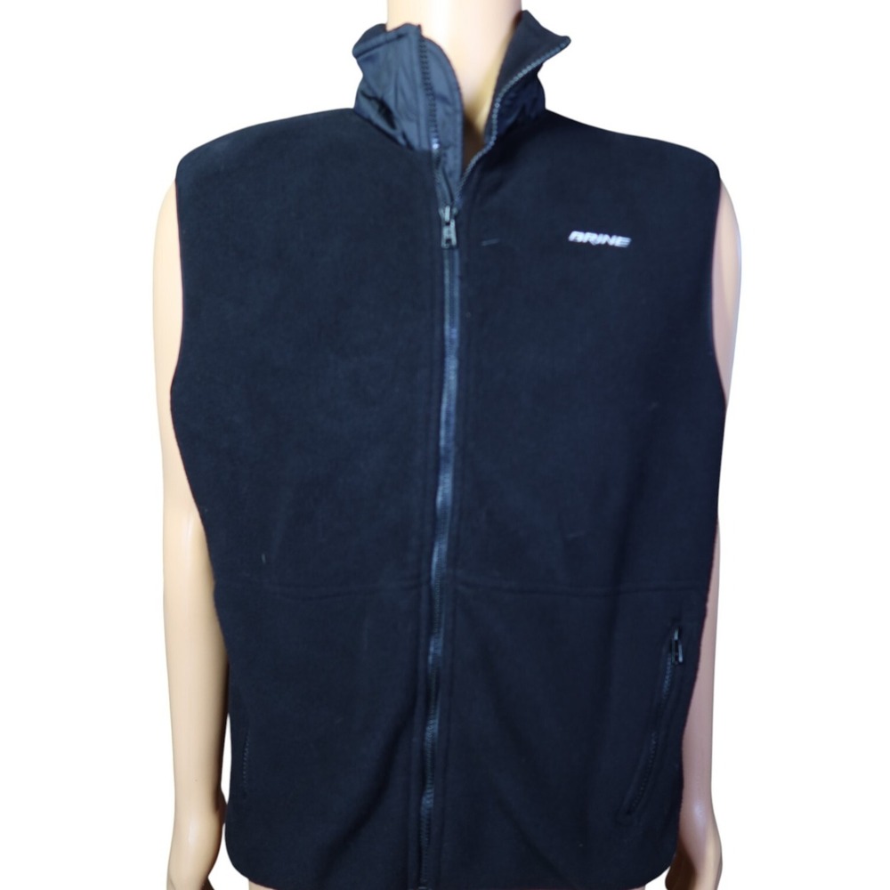 Brine Lacrosse Vest Men's Size S Black‎ Fleece